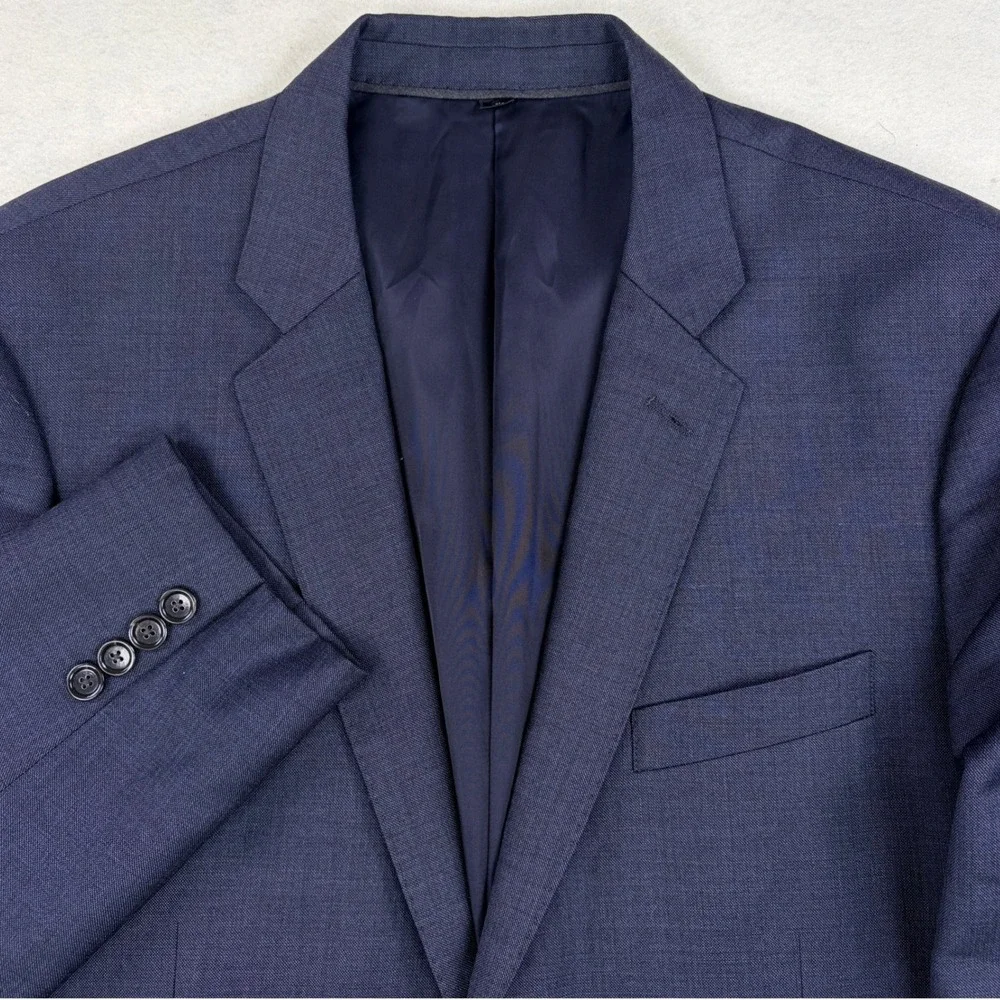 J.Crew Ludlow Sport Coat 42R Charcoal Gray Blue Tollegno Italian Wool Blazer